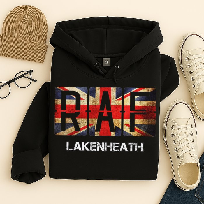 Raf Lakenheath England Airforce Vintage Distressed Hoodie