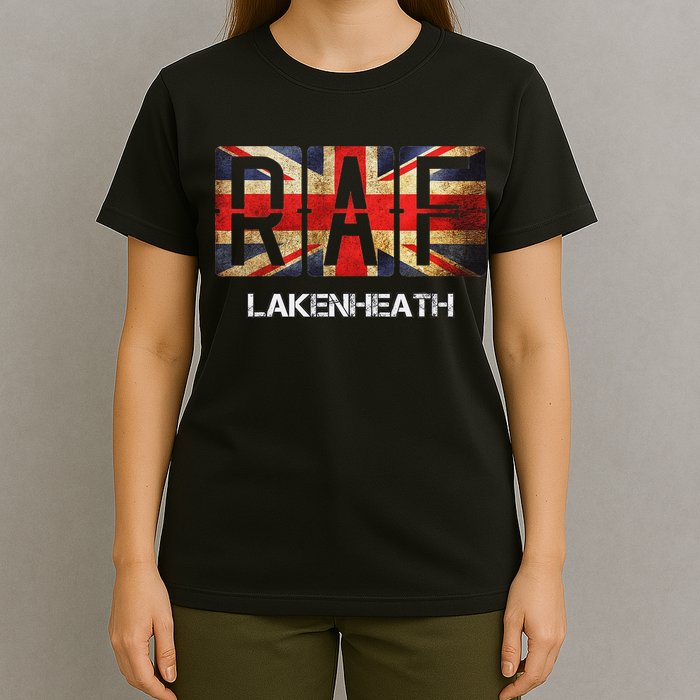 Raf Lakenheath England Airforce Vintage Distressed T-Shirt