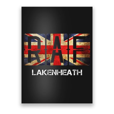 Raf Lakenheath England Airforce Vintage Distressed Poster