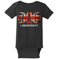 Raf Lakenheath England Airforce Vintage Distressed Baby Bodysuit