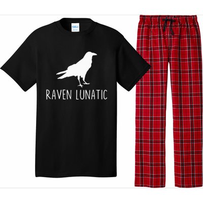 Raven Lunatic Funny Goth Bird Lover Halloween Party Gift Pajama Set