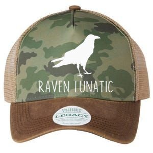 Raven Lunatic Funny Goth Bird Lover Halloween Party Gift Legacy Tie Dye Trucker Hat