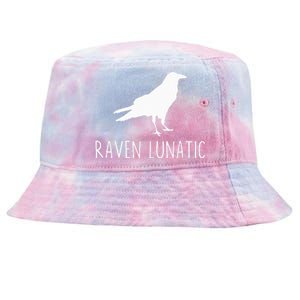 Raven Lunatic Funny Goth Bird Lover Halloween Party Gift Tie-Dyed Bucket Hat