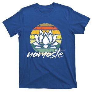 Retro Lotus Flower Spiritual Yoga Meditation Namaste Cool Gift T-Shirt