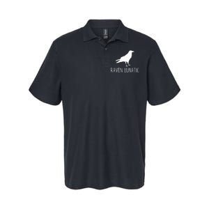 Raven Lunatic Funny Goth Bird Lover Halloween Party Gift Softstyle Adult Sport Polo