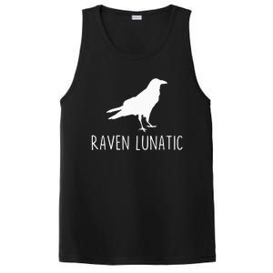 Raven Lunatic Funny Goth Bird Lover Halloween Party Gift PosiCharge Competitor Tank