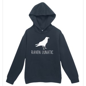 Raven Lunatic Funny Goth Bird Lover Halloween Party Gift Urban Pullover Hoodie