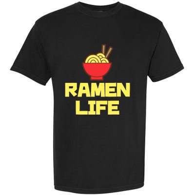 Ra Life Featuring Tasty Japanese Noodle Bowl Garment-Dyed Heavyweight T-Shirt