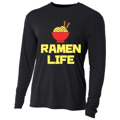 Ra Life Featuring Tasty Japanese Noodle Bowl Cooling Performance Long Sleeve Crew