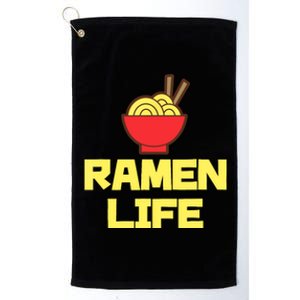 Ra Life Featuring Tasty Japanese Noodle Bowl Platinum Collection Golf Towel