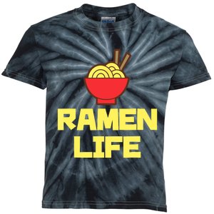 Ra Life Featuring Tasty Japanese Noodle Bowl Kids Tie-Dye T-Shirt