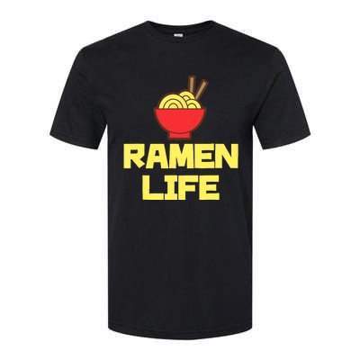 Ra Life Featuring Tasty Japanese Noodle Bowl Softstyle CVC T-Shirt