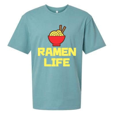 Ra Life Featuring Tasty Japanese Noodle Bowl Sueded Cloud Jersey T-Shirt