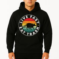 Retro Live Fast Eat Trash Hoodie