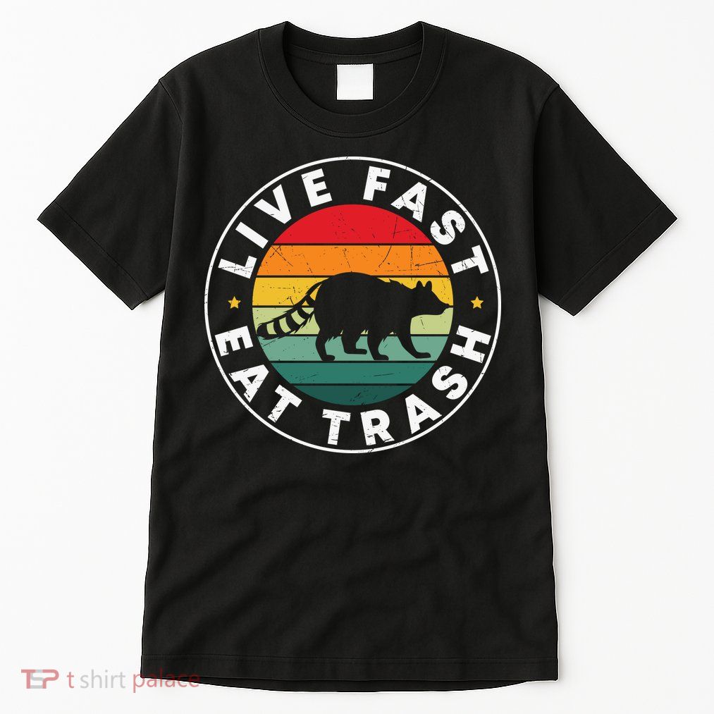 Retro Live Fast Eat Trash Tall T-Shirt