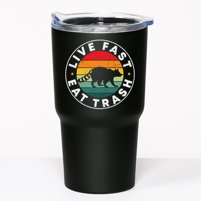 Retro Live Fast Eat Trash Tumbler