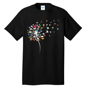 Reading Lover Funny Dandelion Books Gift Tall T-Shirt