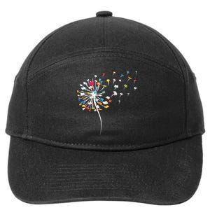 Reading Lover Funny Dandelion Books Gift 7-Panel Snapback Hat