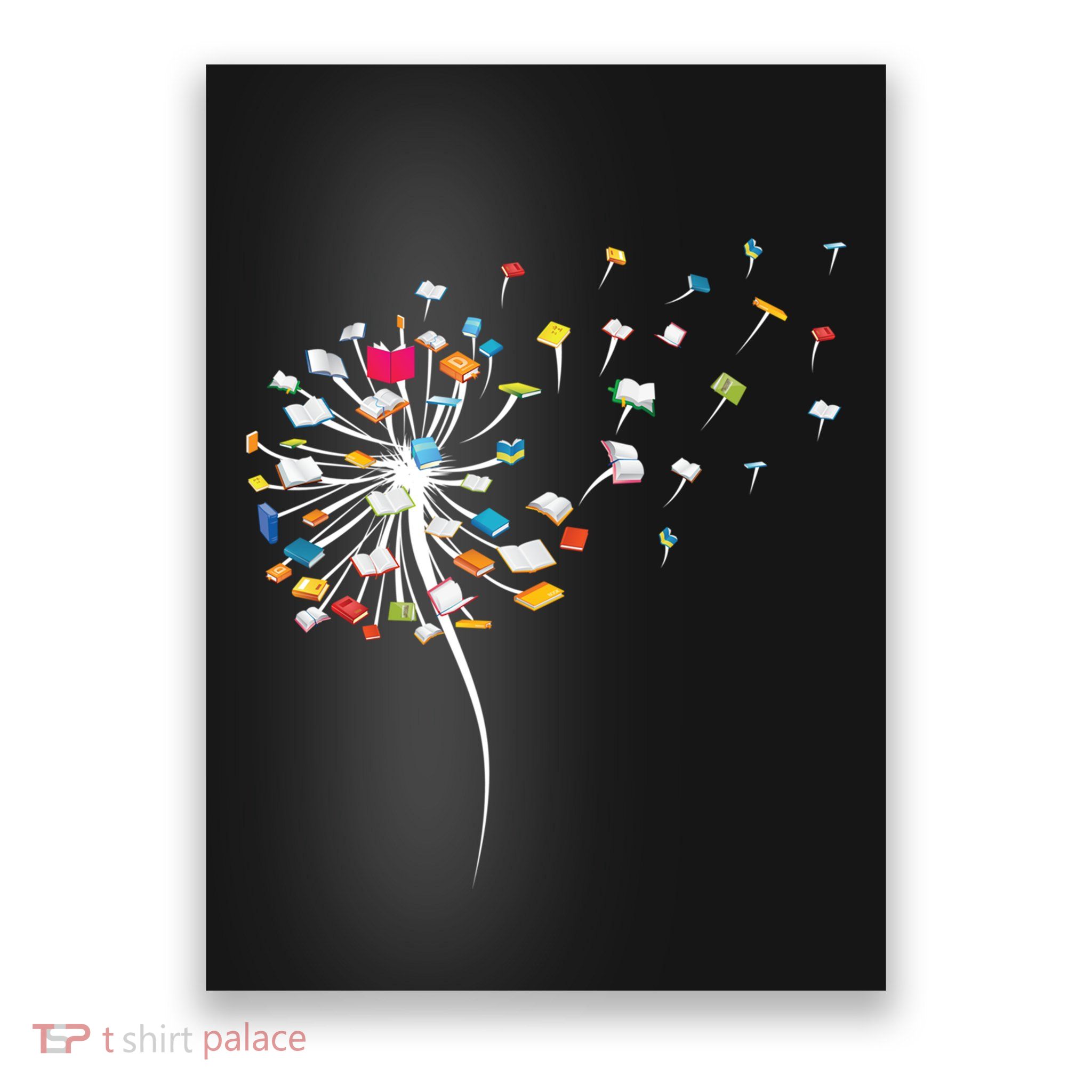 Reading Lover Funny Dandelion Books Gift Poster