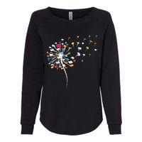 Reading Lover Funny Dandelion Books Gift Womens California Wash Sweatshirt