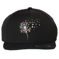 Reading Lover Funny Dandelion Books Gift Wool Snapback Cap