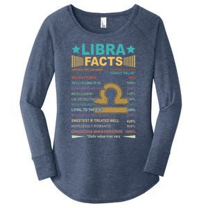 Retro Libra Facts 1 Awesome Zodiac Sign Birthday Gift Women's Perfect Tri Tunic Long Sleeve Shirt