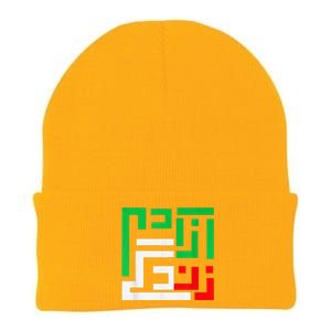 Retro Life Freedom Iran Zan Zendegi Azadi Persian Knit Cap Winter Beanie