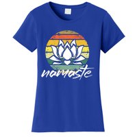 Retro Lotus Flower Spiritual Yoga Meditation Namaste Great Gift Women's T-Shirt