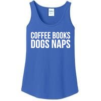 Reading Lover Funny Cute Gift Coffee Books Dogs Naps Gift Ladies Essential Tank