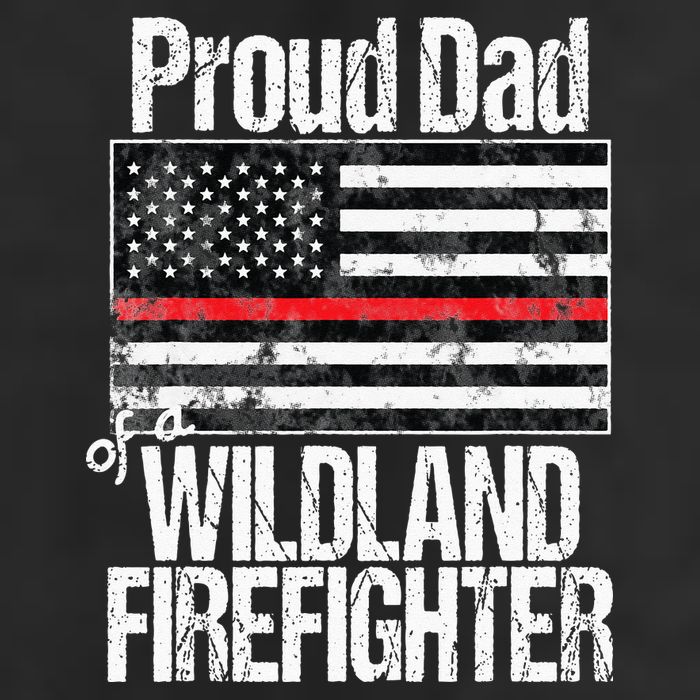 Red Line Flag Proud Dad of a Wildland Firefighter Golf Towel