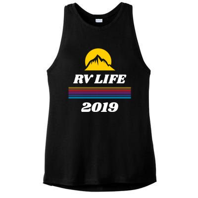 Rv Life Gift Motor Home Travel Trailer Camper Life Funny Gift Ladies PosiCharge Tri-Blend Wicking Tank