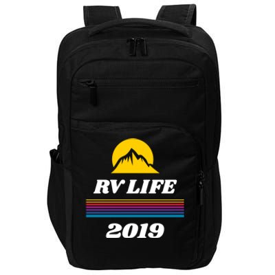 Rv Life Gift Motor Home Travel Trailer Camper Life Funny Gift Impact Tech Backpack