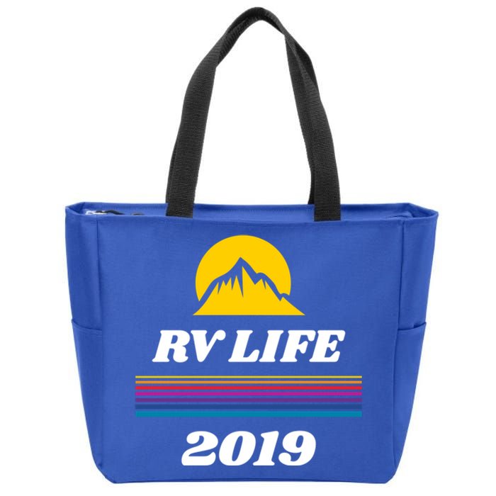 Rv Life Gift Motor Home Travel Trailer Camper Life Funny Gift Zip Tote Bag