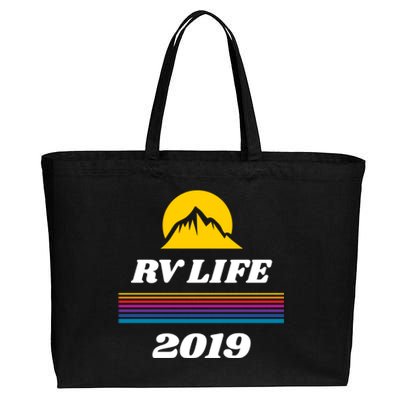 Rv Life Gift Motor Home Travel Trailer Camper Life Funny Gift Cotton Canvas Jumbo Tote