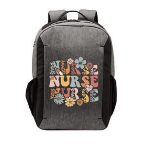 Retro Leopard Groovy Funny Nurse Gift Vector Backpack