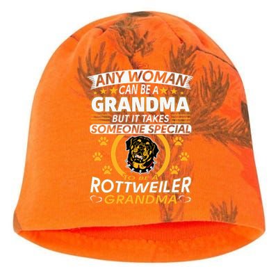 Rottweiler Lover Grandma Best Gifts Idea Rottweiler Grandma Kati - Camo Knit Beanie