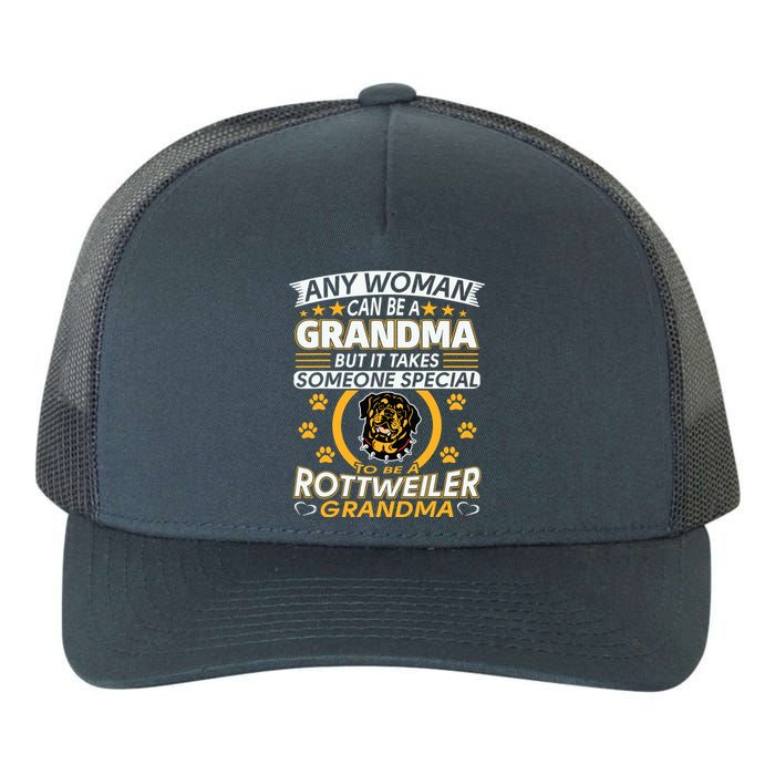 Rottweiler Lover Grandma Best Gifts Idea Rottweiler Grandma Yupoong Adult 5-Panel Trucker Hat