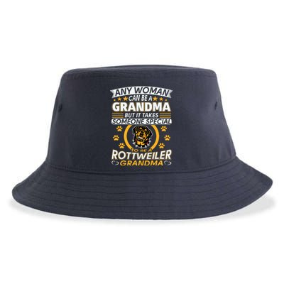 Rottweiler Lover Grandma Best Gifts Idea Rottweiler Grandma Sustainable Bucket Hat