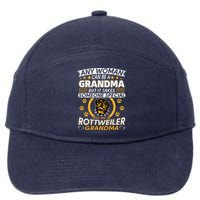 Rottweiler Lover Grandma Best Gifts Idea Rottweiler Grandma 7-Panel Snapback Hat