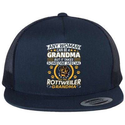 Rottweiler Lover Grandma Best Gifts Idea Rottweiler Grandma Flat Bill Trucker Hat