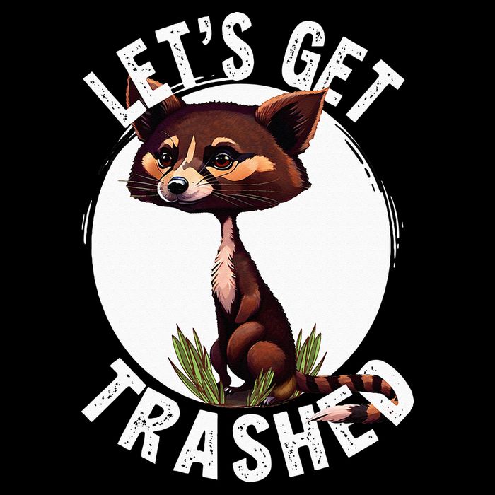 Raccoon Let's Get Trashed Vintage Retro Racoon Funny Backpack