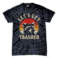 Raccoon LetS Get Trashed Vintage Retro Racoon Funny Tie-Dye T-Shirt