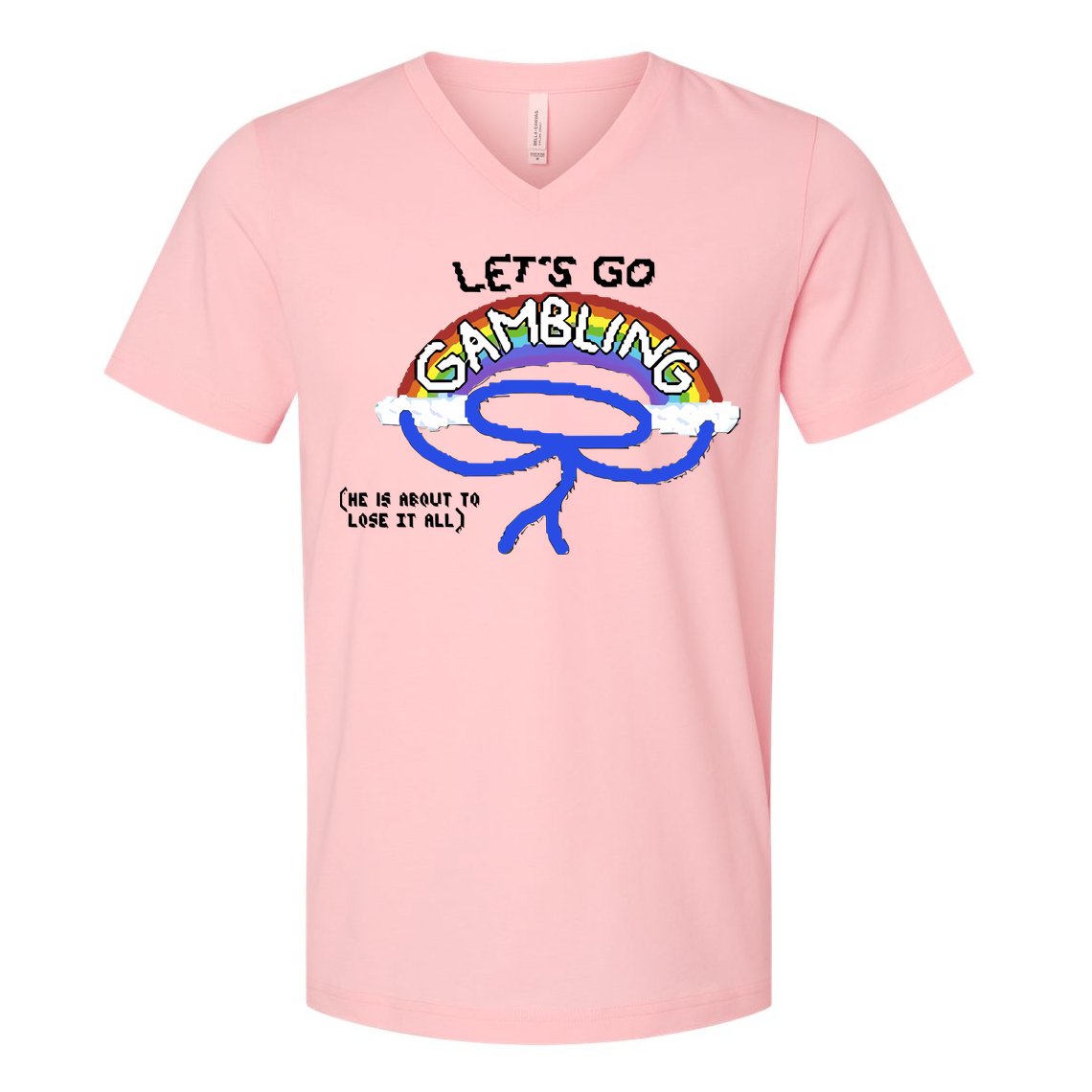 Raxdflipnote LetS Go Gambling Limited V-Neck T-Shirt