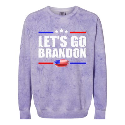 Retro LetS Go Brandon Colorblast Crewneck Sweatshirt