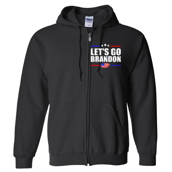 Retro LetS Go Brandon Full Zip Hoodie