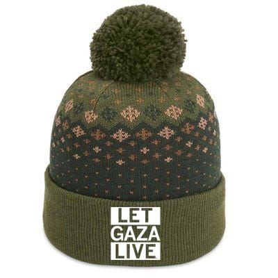 Raygun Let Gaza Live The Baniff Cuffed Pom Beanie