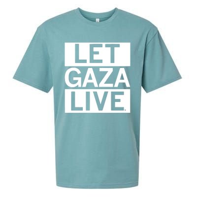 Raygun Let Gaza Live Sueded Cloud Jersey T-Shirt