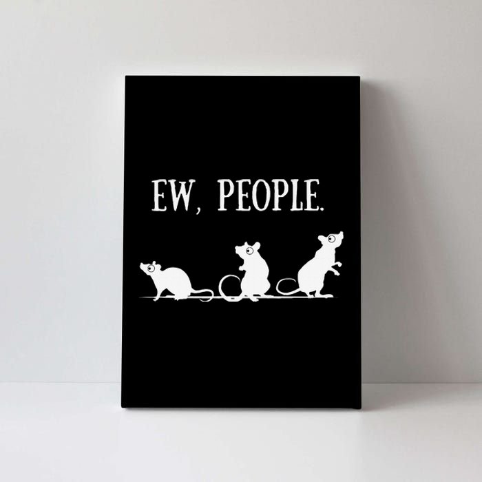 Rat Lovers Gift Introverted Rat Gift For Introverts Canvas