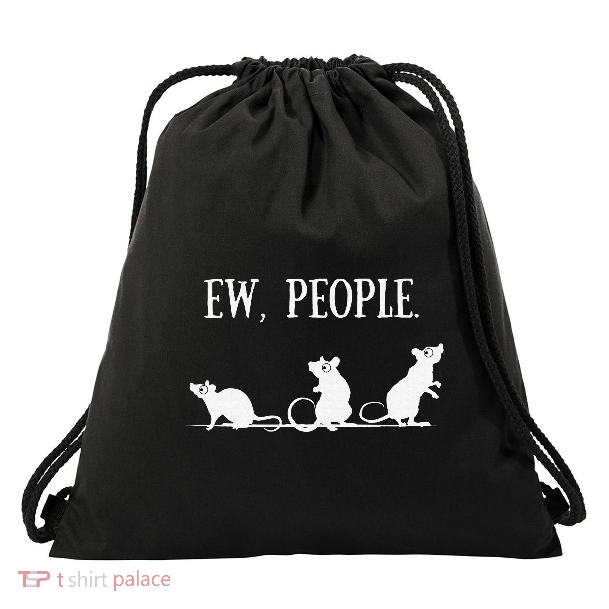 Rat Lovers Gift Introverted Rat Gift For Introverts Drawstring Bag
