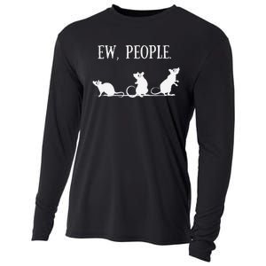 Rat Lovers Gift Introverted Rat Gift For Introverts Cooling Performance Long Sleeve Crew